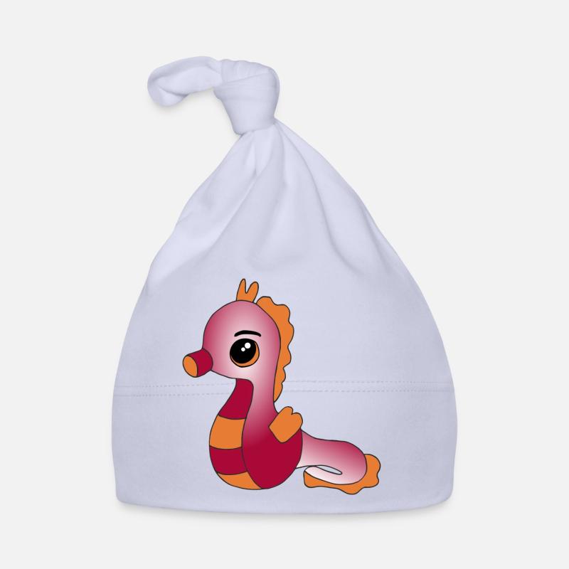 Knuffiges Seepferdchen Baby Bio-Mütze