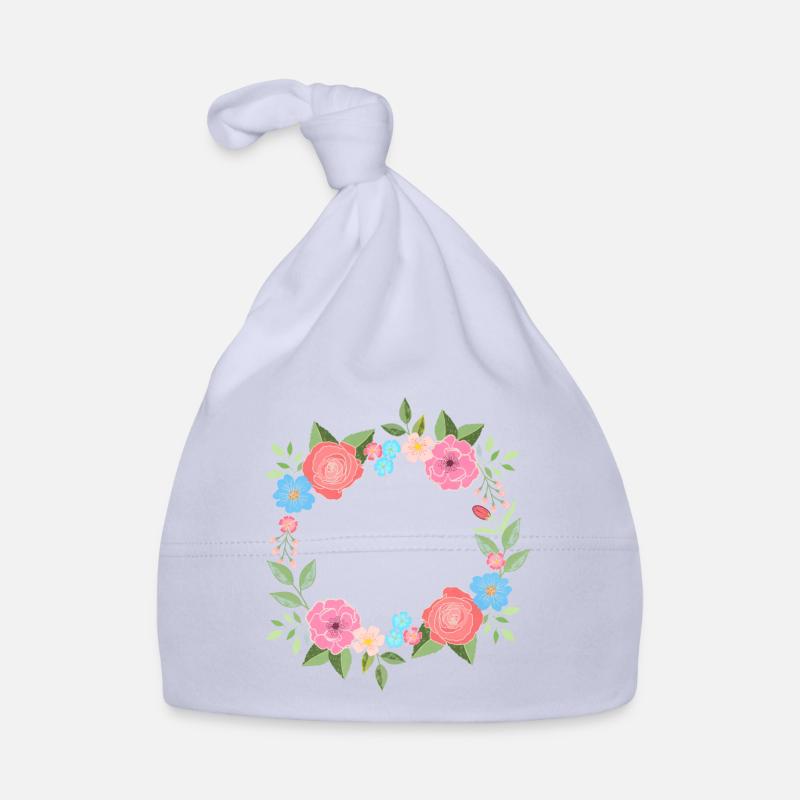 Spring flowers with plenty of space for your text Organic Baby Cap