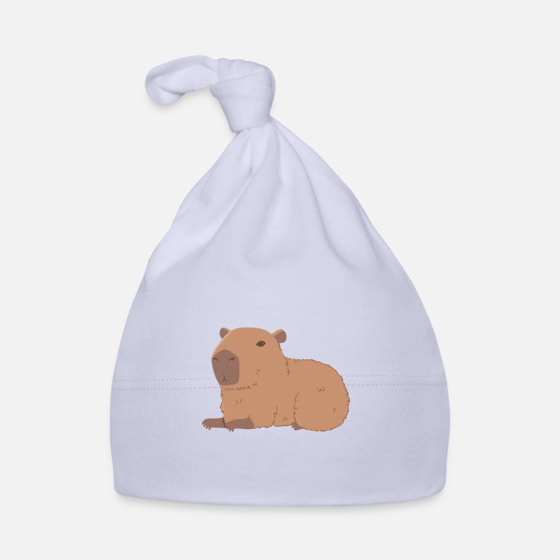 Resting Capybara Organic Baby Cap