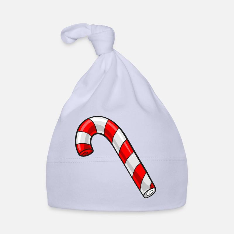 Christmas candy cane Organic Baby Cap