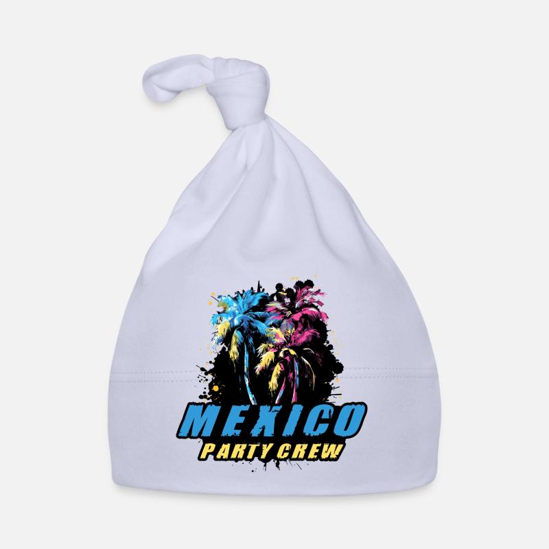 Mexiko Party Crew Urlaub Spruch Baby Bio-Mütze
