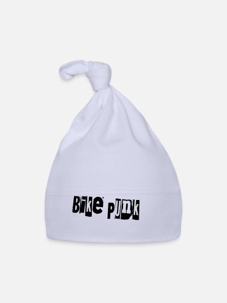 Vélo punk - Bonnet bio Bébé - ciel - Devant