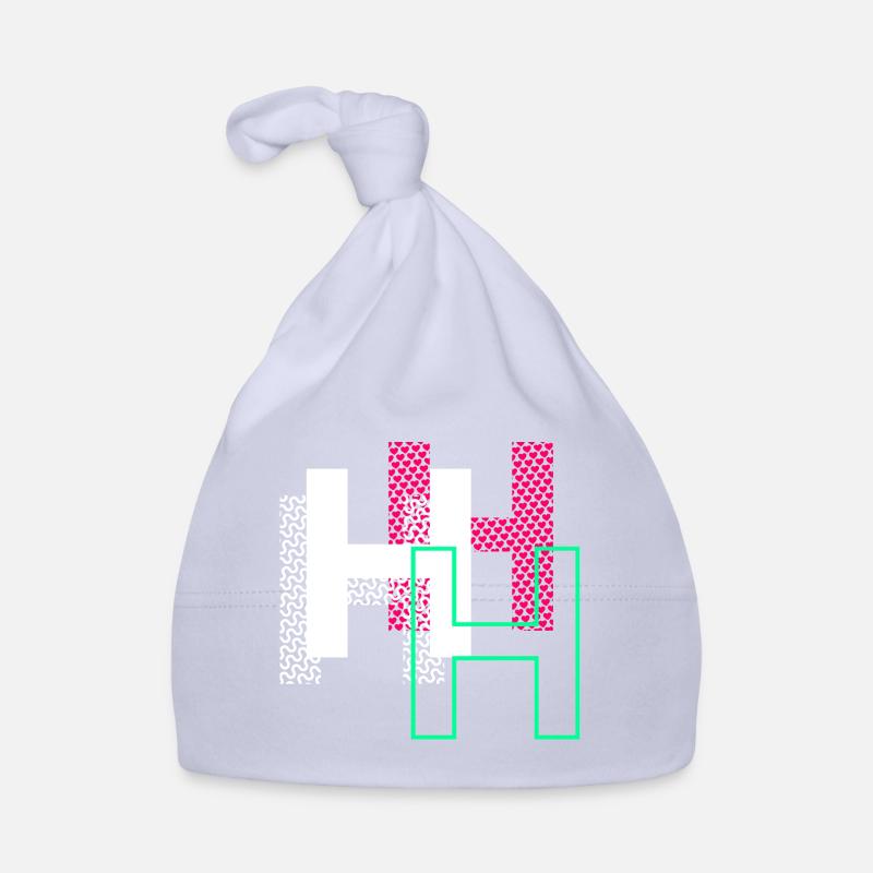 Buchstabe H - Design Geschenk Baby Bio-Mütze