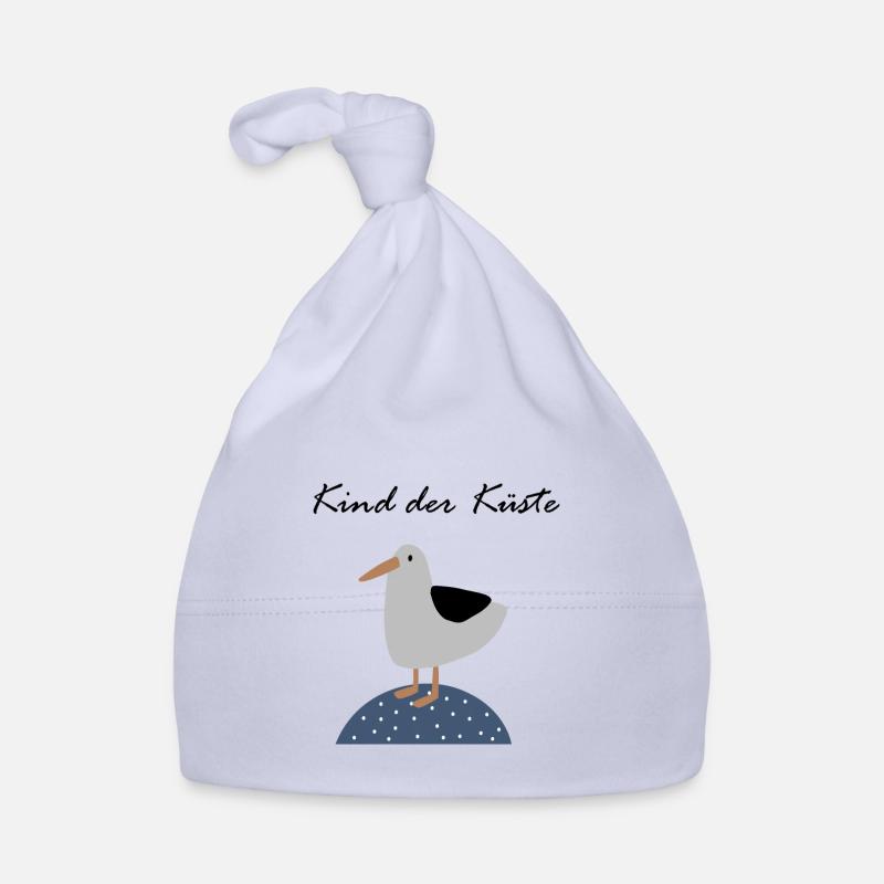 Kind der Küste | Möwe | Minimalistisch und Maritim Baby Bio-Mütze