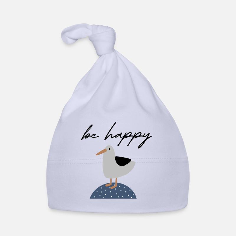 Be Happy Seagull | Coast | Boho style for kids Organic Baby Cap