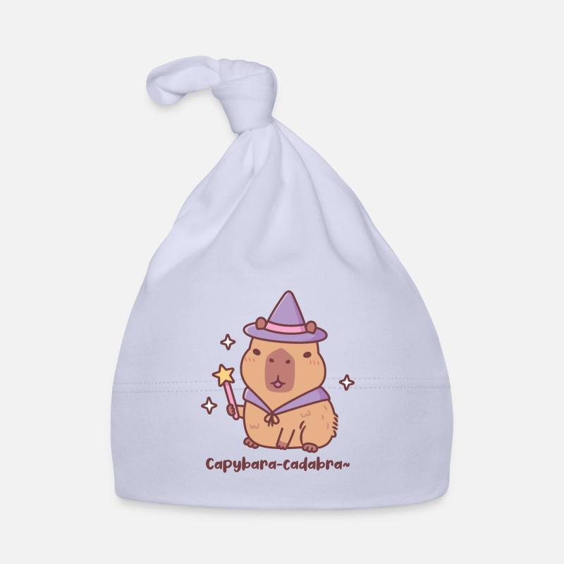 Mignon Capybara Wizard Capybaracadabra Jeu de mots amusant Bonnet bio Bébé