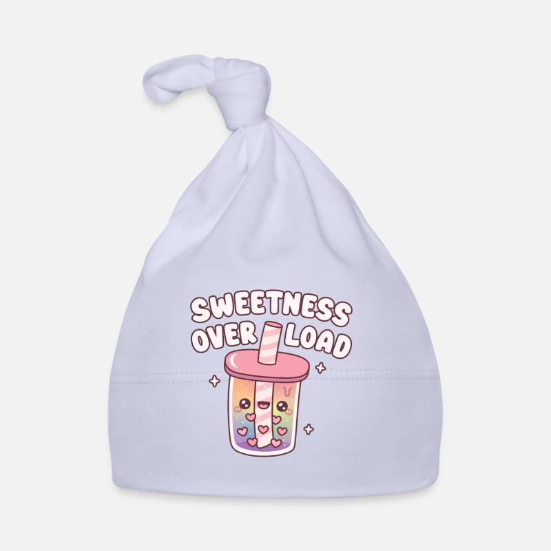Cute Bubble Tea With Heart Boba Sweetness Overload Organic Baby Cap