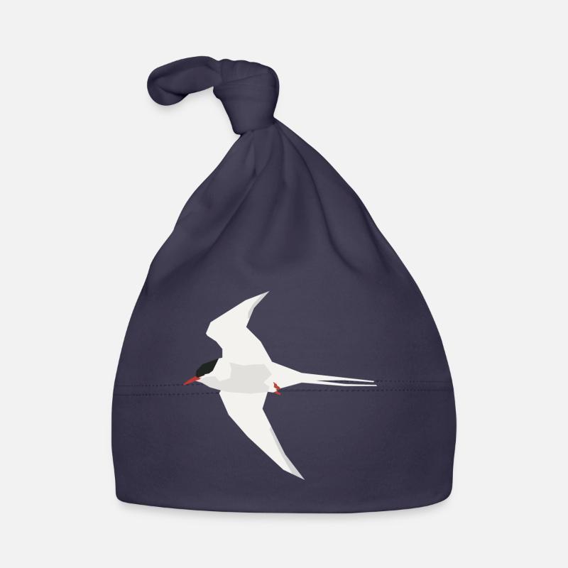 Arctic Tern flying Organic Baby Cap
