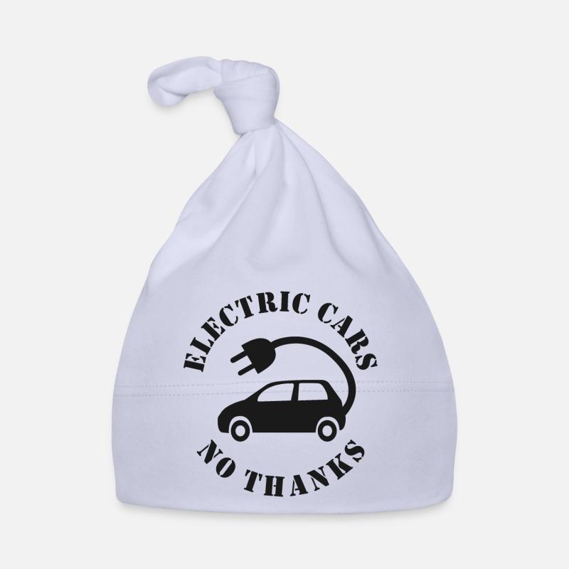 Auto elettriche No grazie - Cappellino ecologico per neonato - cielo