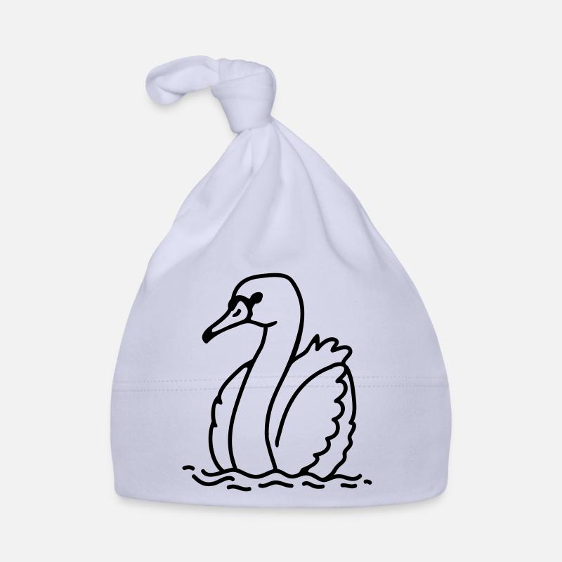 schöner Schwan - line Baby Bio-Mütze