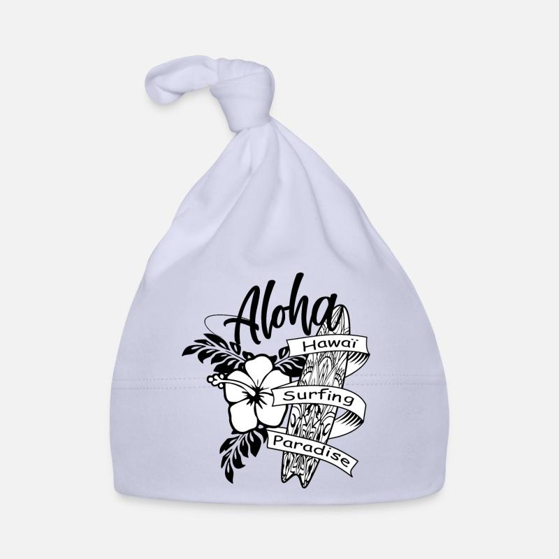 aloha - Bonnet bio Bébé - ciel