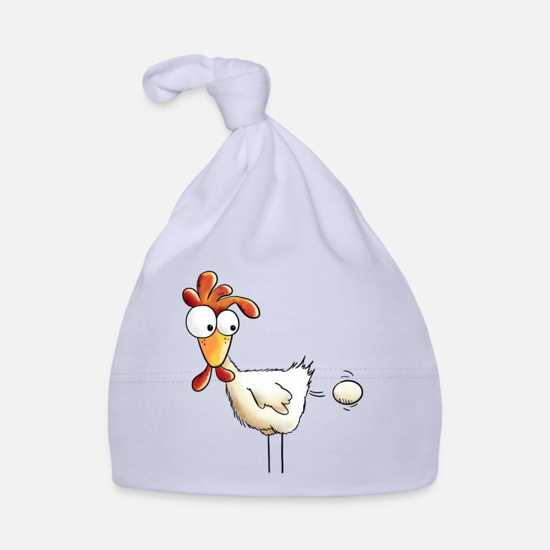 Chicken lays an egg - Hen - Gift - Cartoon Organic Baby Cap