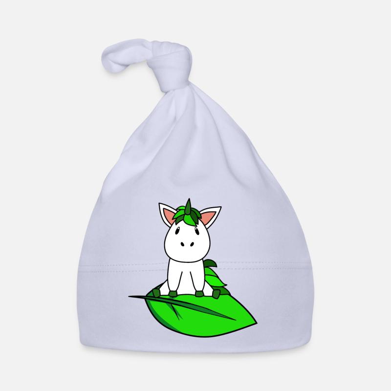Licorne Bio Bio - Bonnet bio Bébé - ciel