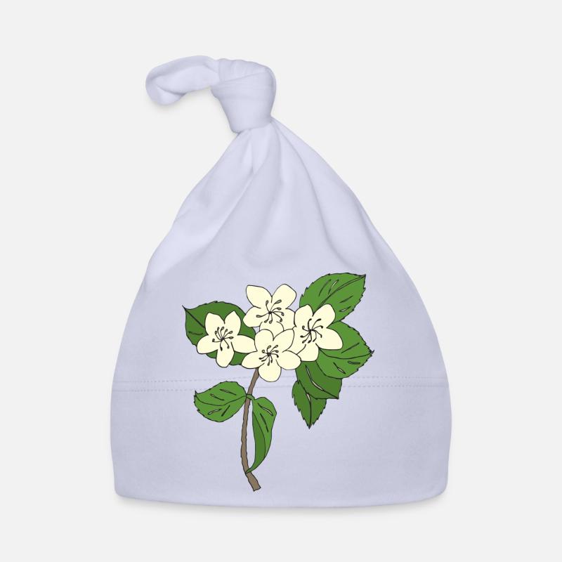 pear tree blossoms Organic Baby Cap