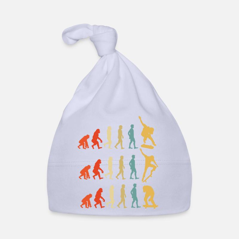 Skateboard Evolution Gift Organic Baby Cap