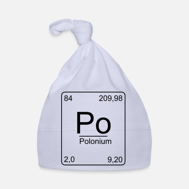 polonium, periodic table, chemistry, physics, element, Organic Baby Cap
