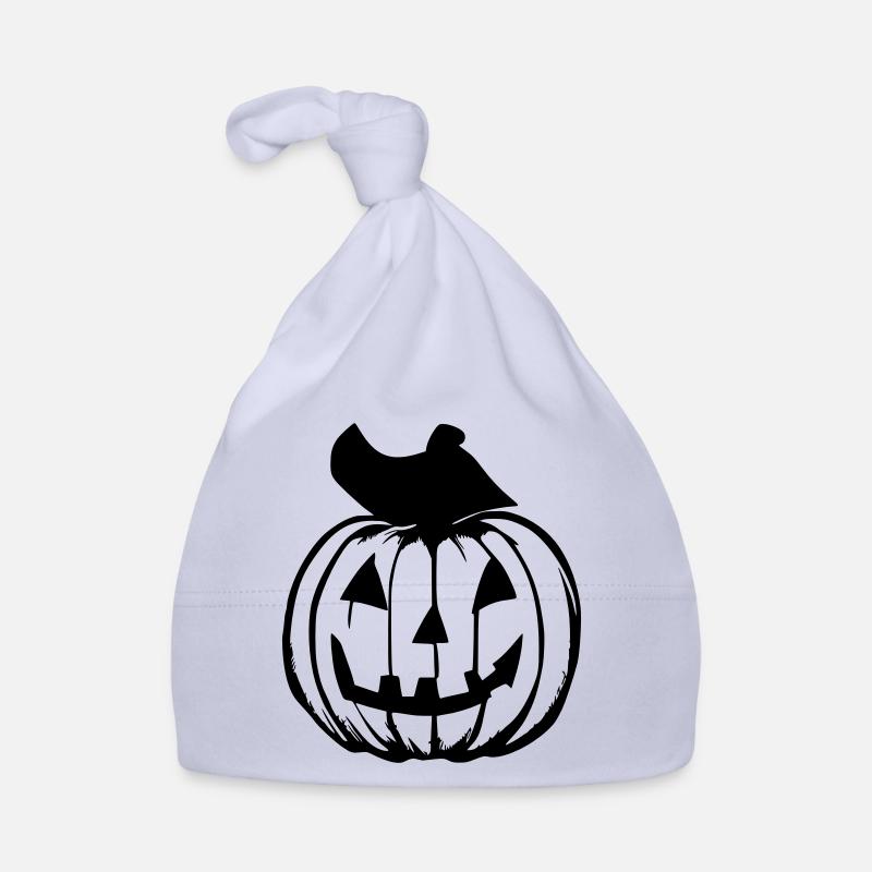 Halloween Spooky Pumpkin Lantern Vector Organic Baby Cap