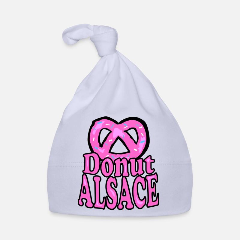 Alsace Donut Bretzel - Bonnet bio Bébé - ciel