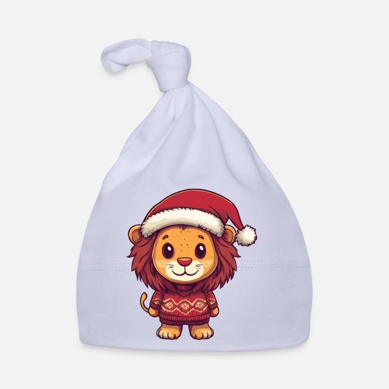 Bande dessinée de Noël Lion Bonnet bio Bébé
