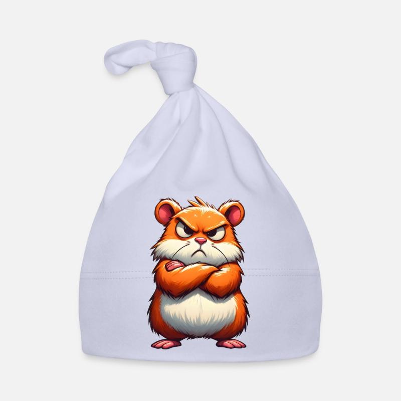 Grumpy hamster disgruntled Organic Baby Cap