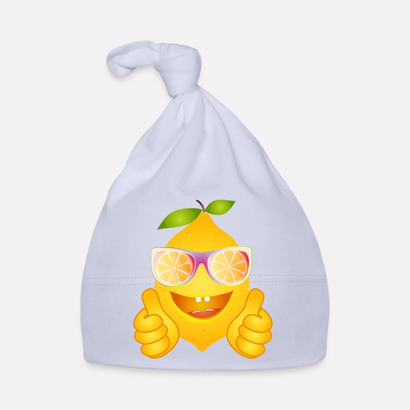 Cool Lemon with Sunglasses – Comic Fruit Organic Baby Cap