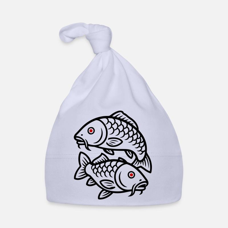 Carp Fish Icon Organic Baby Cap
