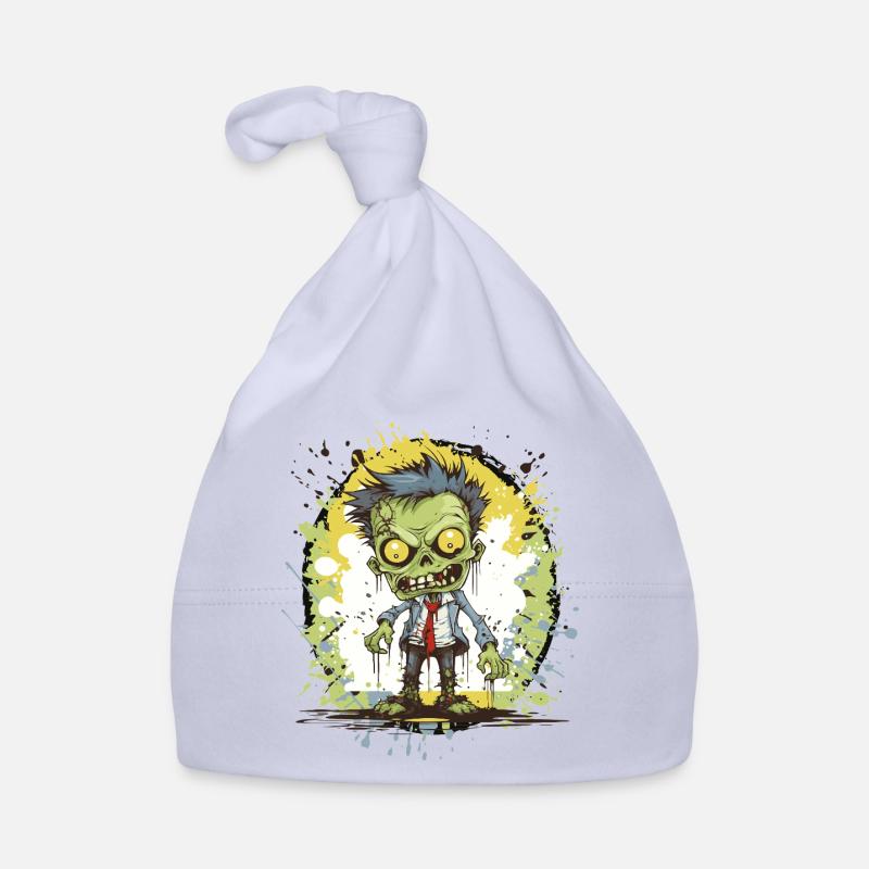 Zombie Comic Splatter Organic Baby Cap