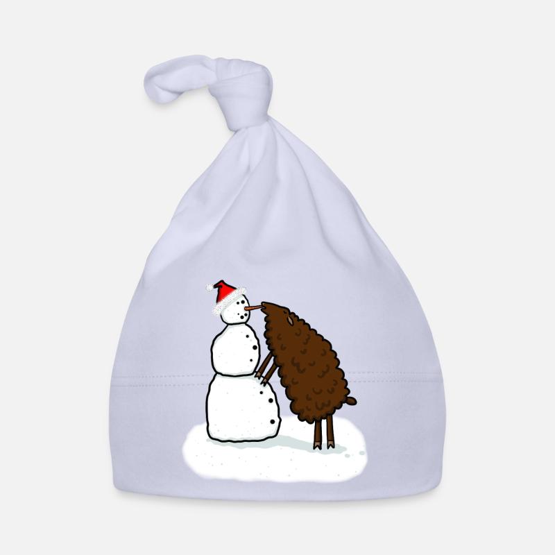 Snowman & Sheep Organic Baby Cap