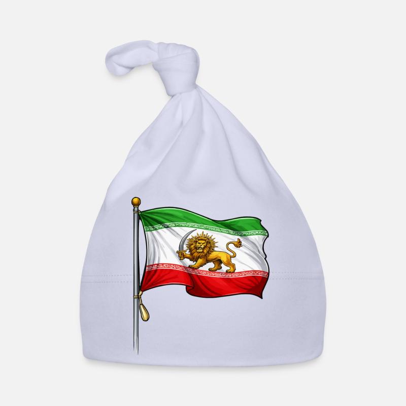 Épée du Lion Drapeau iranien Bonnet bio Bébé
