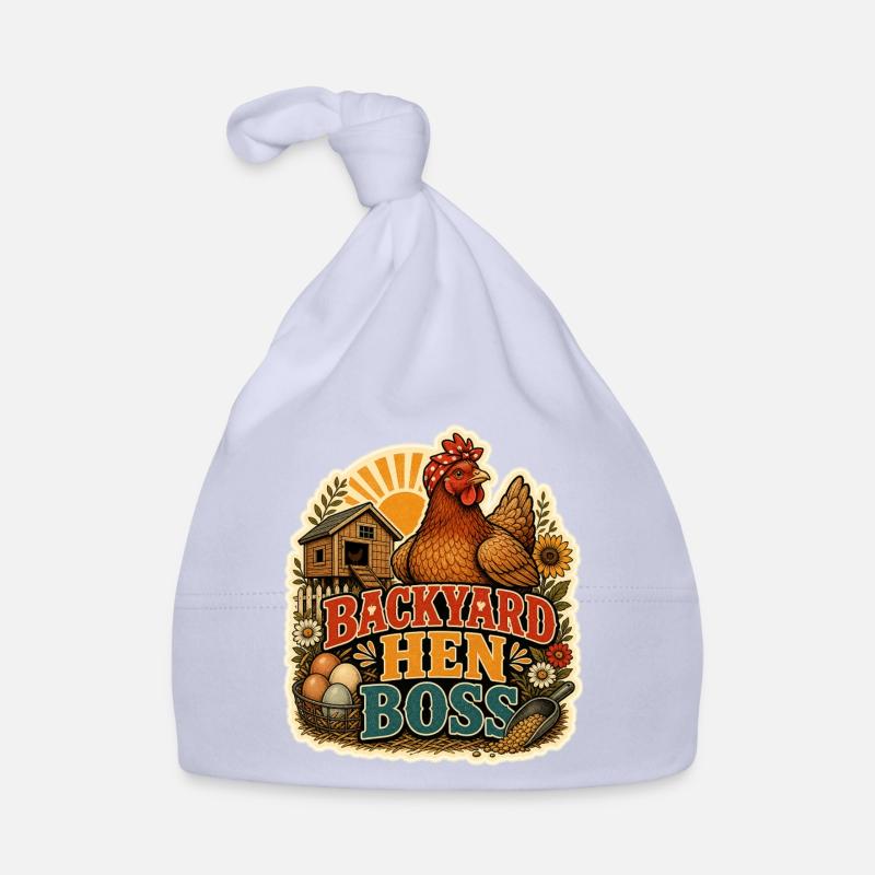 BACKYARD HEN Organic Baby Cap
