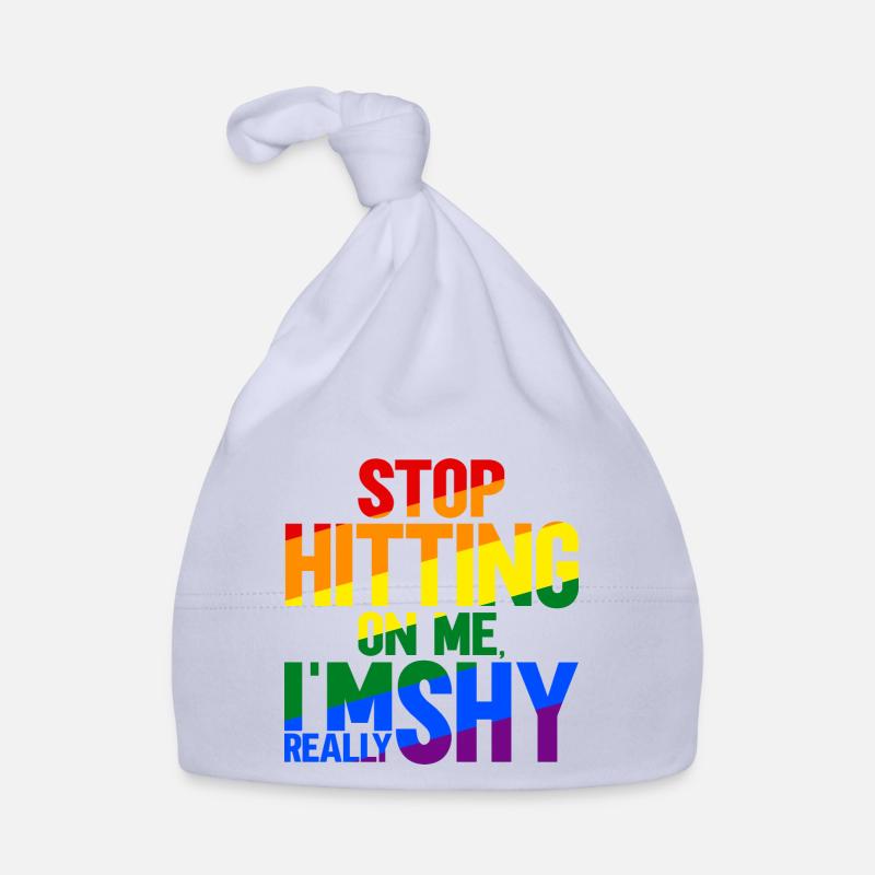 Stop dredging me, I'm shy Organic Baby Cap