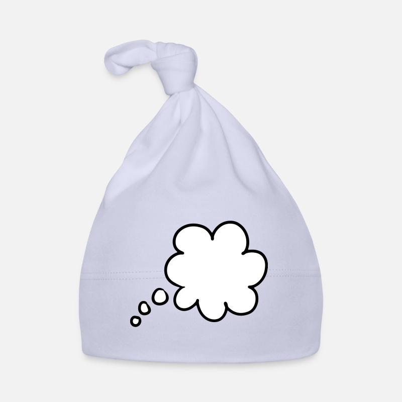 Thought bubble thought bubble - Organic Baby Cap - sky