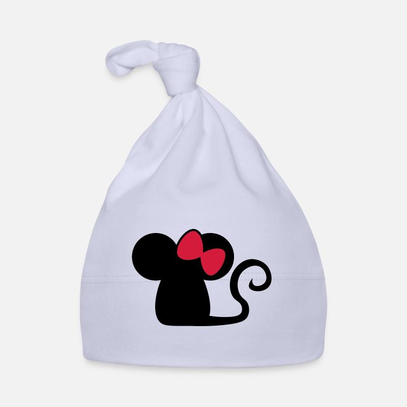 Mäuschenschleife / mouse with bow Cute mouse Organic Baby Cap