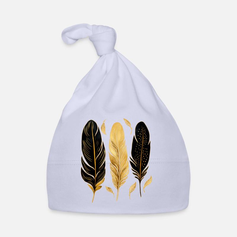 Goldene Federn Baby Bio-Mütze