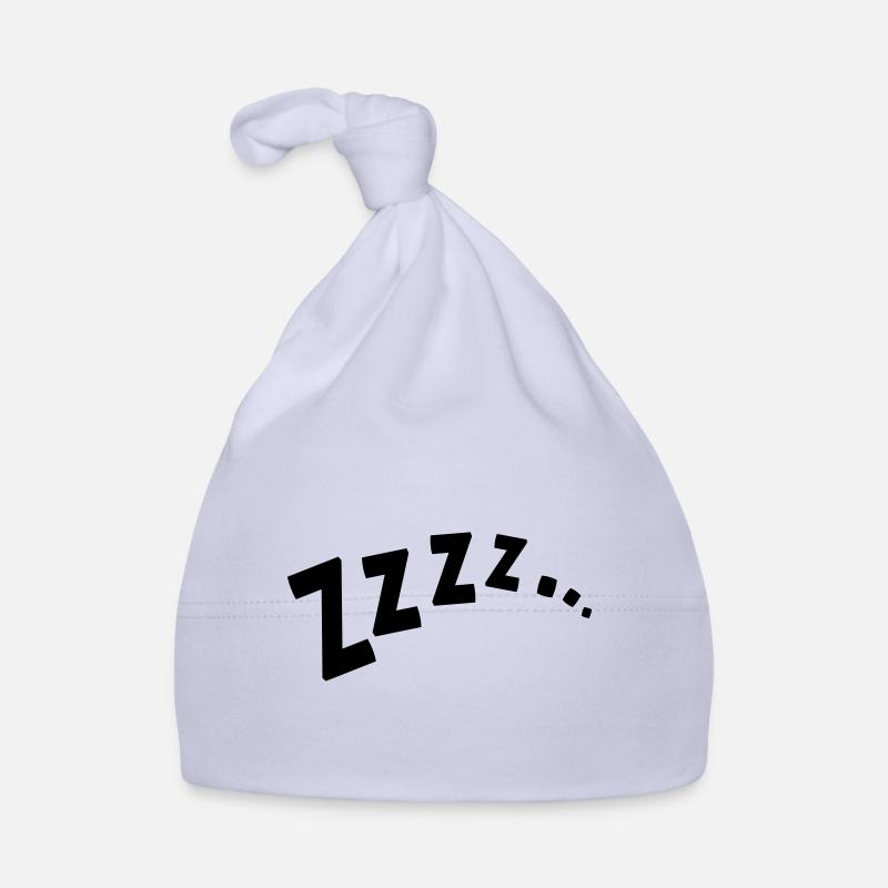 ZZZZ ... / dormir / dormir / dormir / ronfler - Bonnet bio Bébé - ciel