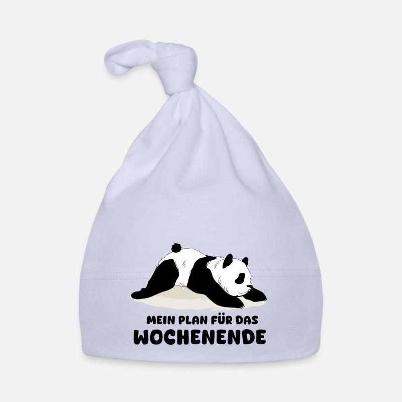 Faultier und panda Baby Bio-Mütze