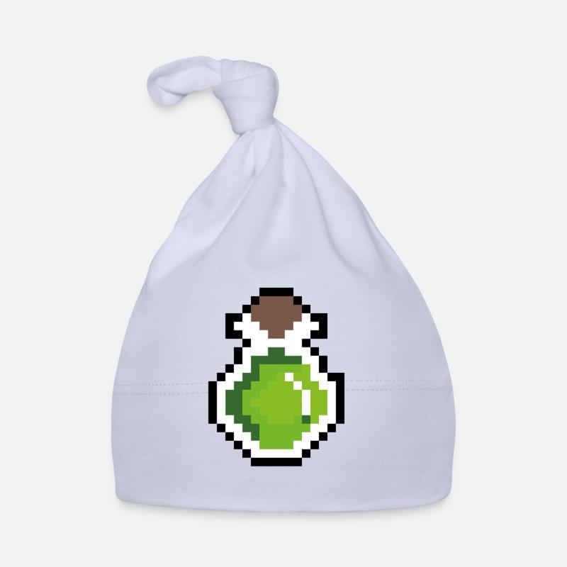 Buvez des pixels verts Bonnet bio Bébé