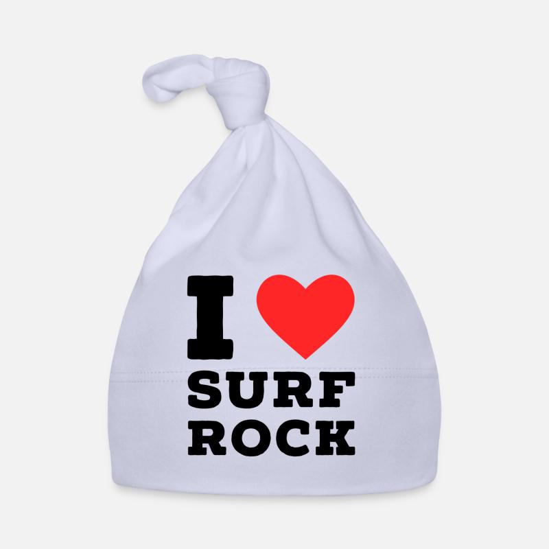 Ich liebe Surf Rock Baby Bio-Mütze