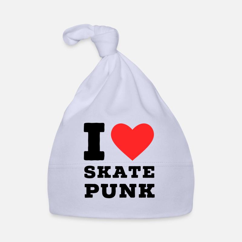 Ich liebe Skate Punk Baby Bio-Mütze