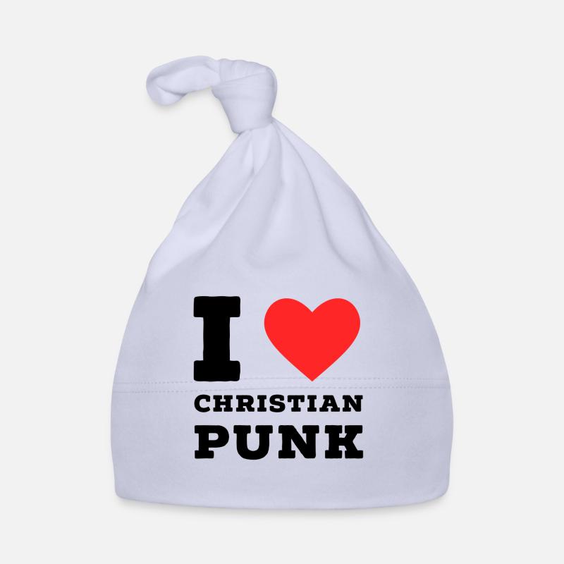 J’aime le punk chrétien Bonnet bio Bébé