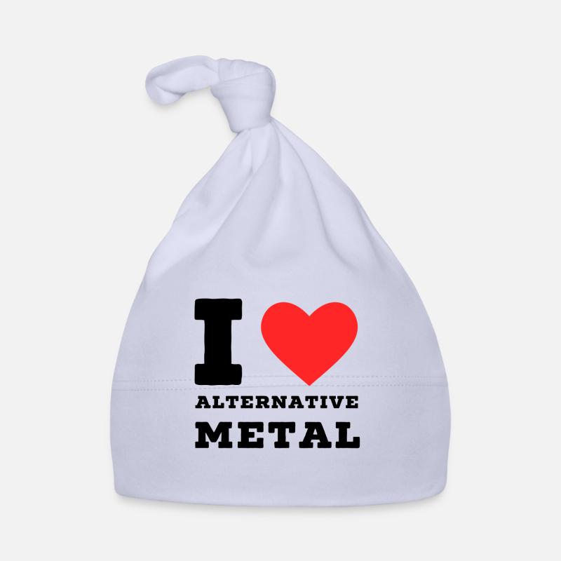 Ich liebe Altenative Metal Baby Bio-Mütze
