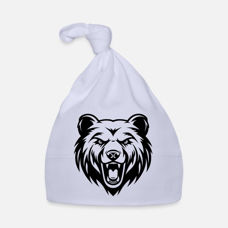 Bear Head Organic Baby Cap