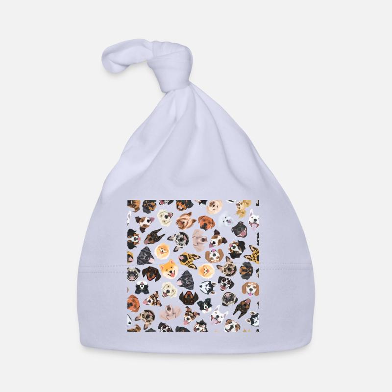 Joyeuse illustration avec des chiens Bonnet bio Bébé