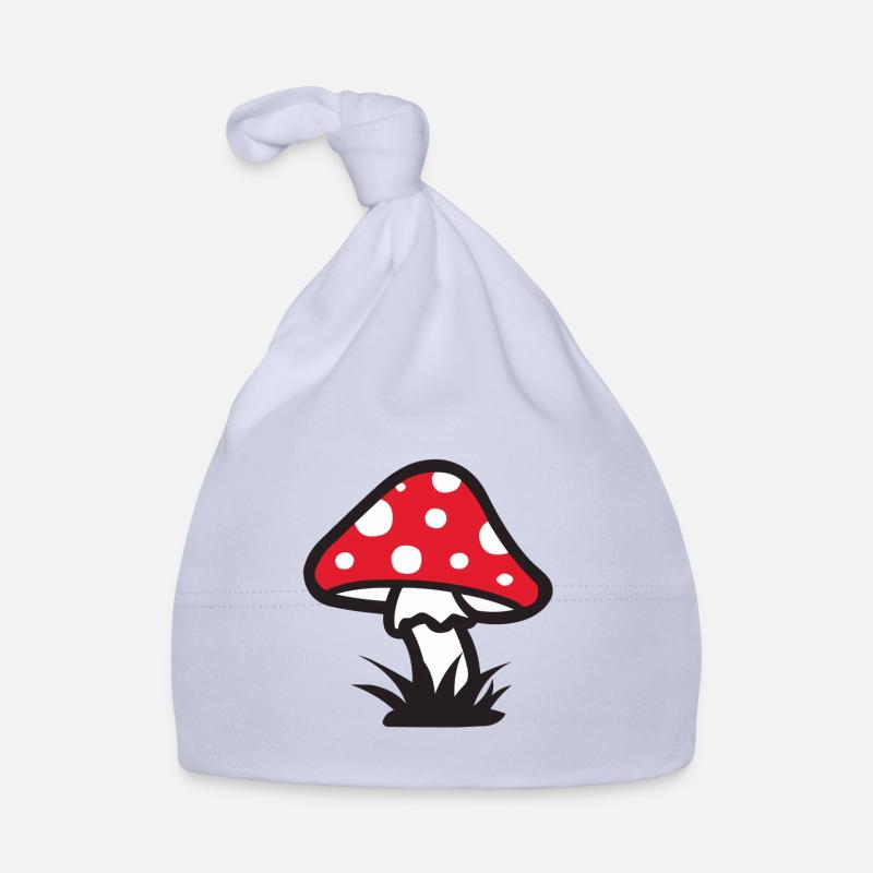 :: Toadstool 2 :: muscimol :: Organic Baby Cap
