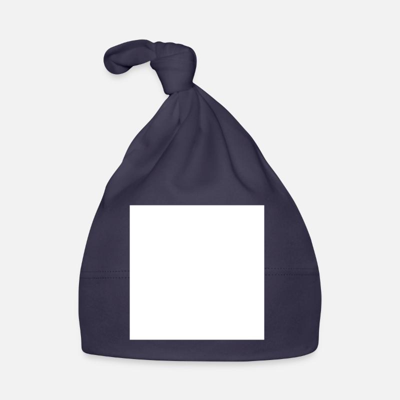 Square white Organic Baby Cap