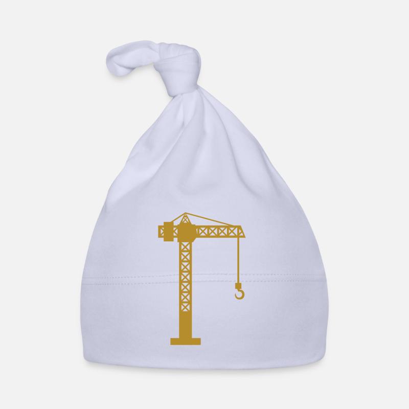 Kran Baustelle Baby Bio-Mütze