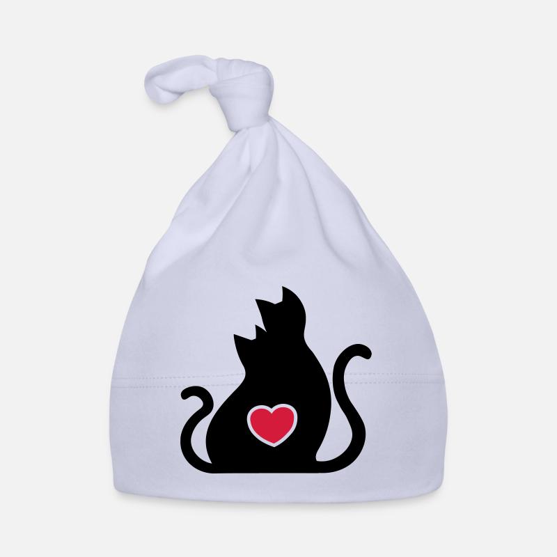 Chats amoureux / Chats amoureux / Bonnet bio Bébé