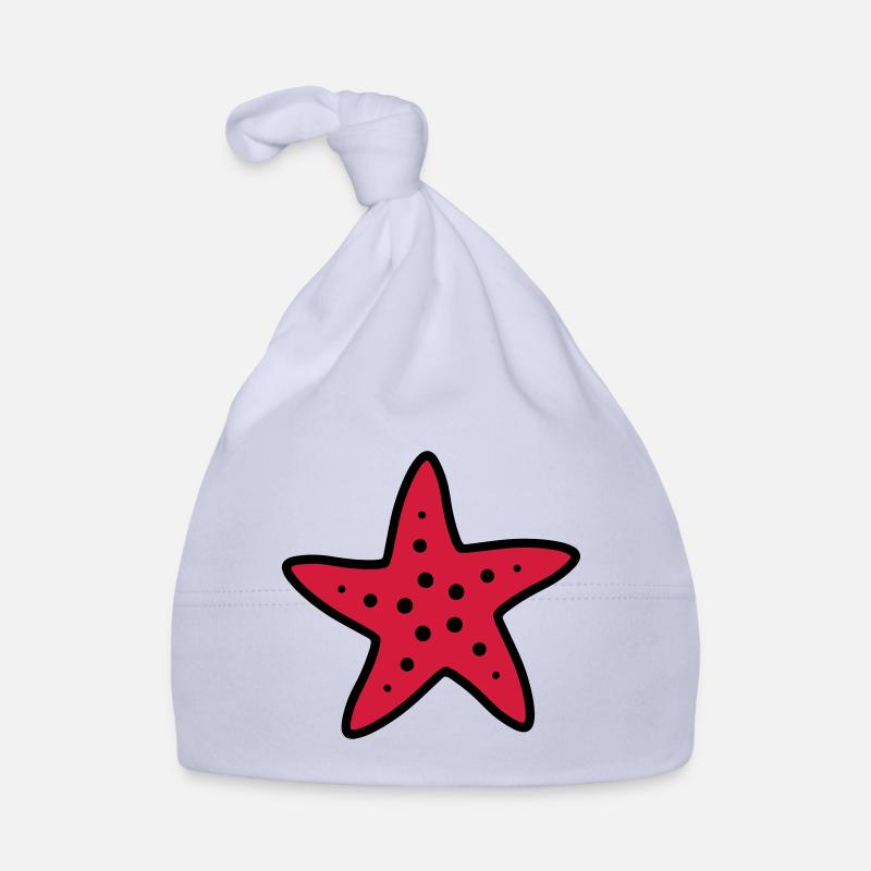 Étoile de mer étoile Océan Mer - Bonnet bio Bébé - ciel