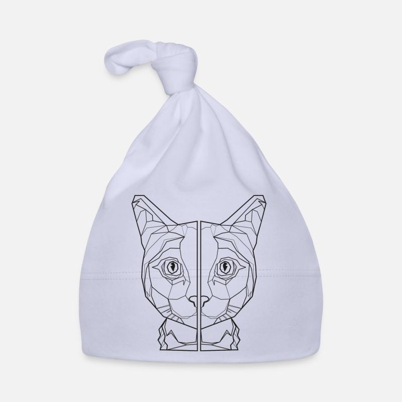 amant de chemise de chat de chat, ami de chat - Bonnet bio Bébé - ciel