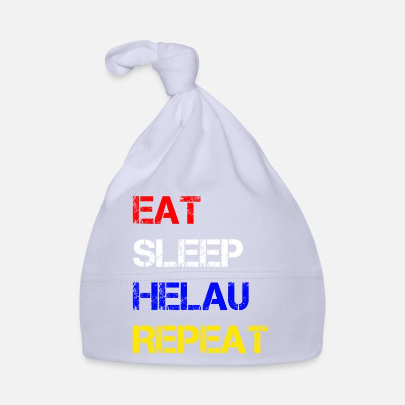 EAT SLEEP HELAU REPEAT | Carnival Organic Baby Cap